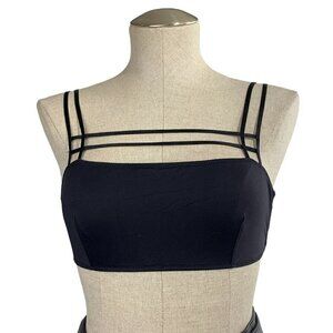 Strappy Black Bralette - Size 26"/28" Small